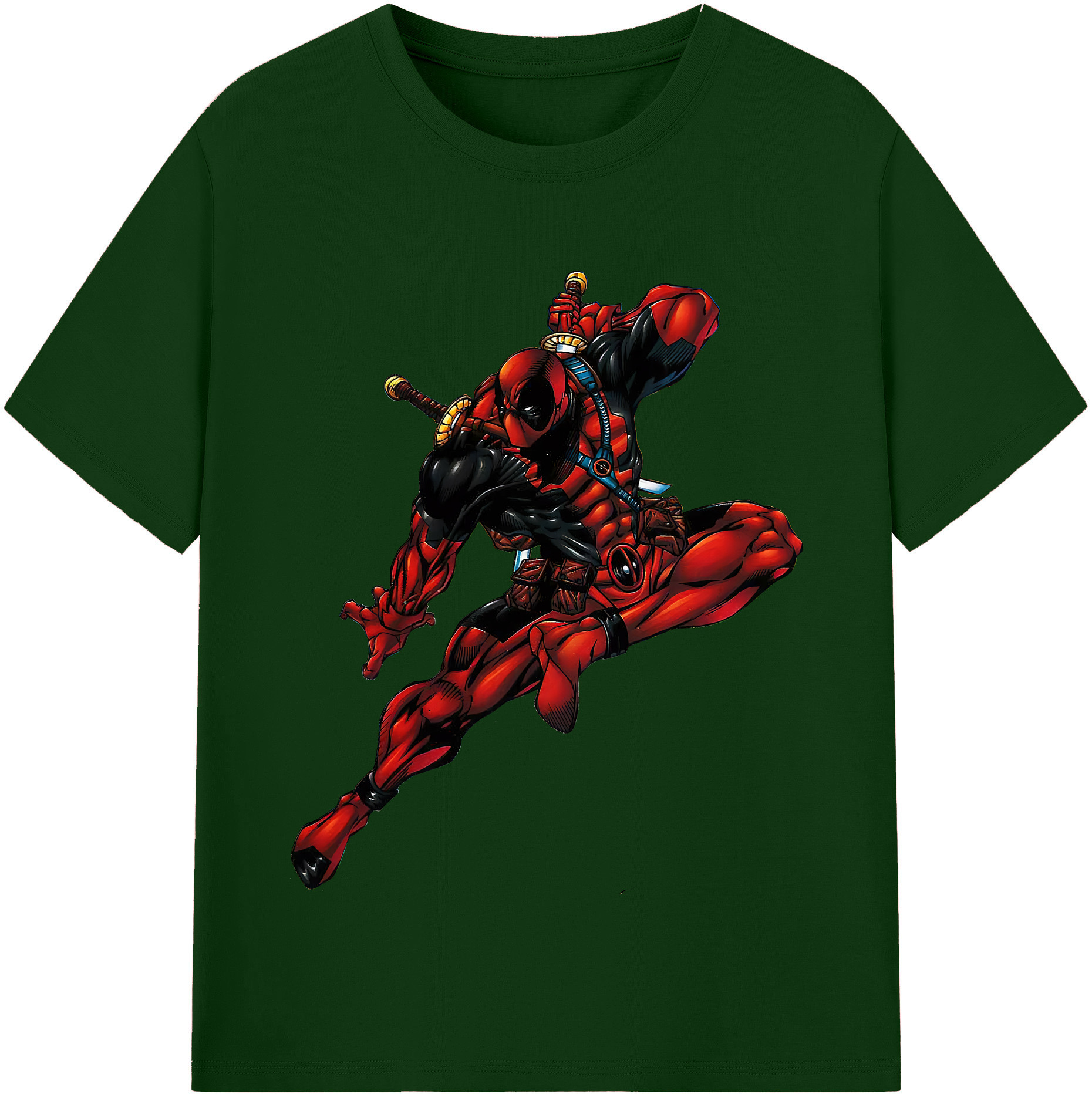 （画像用） Deadpool デッドプール 綿100％半袖Tシャツ（フロントプリント）